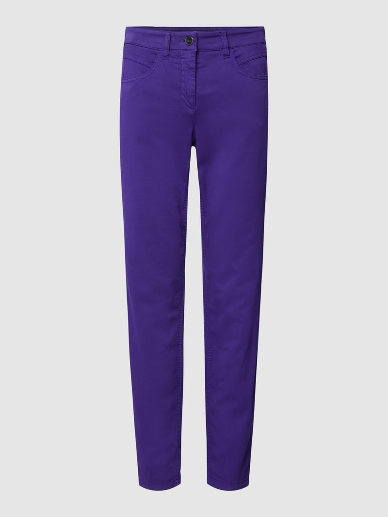 Jeans im 5-Pocket-Design in lila