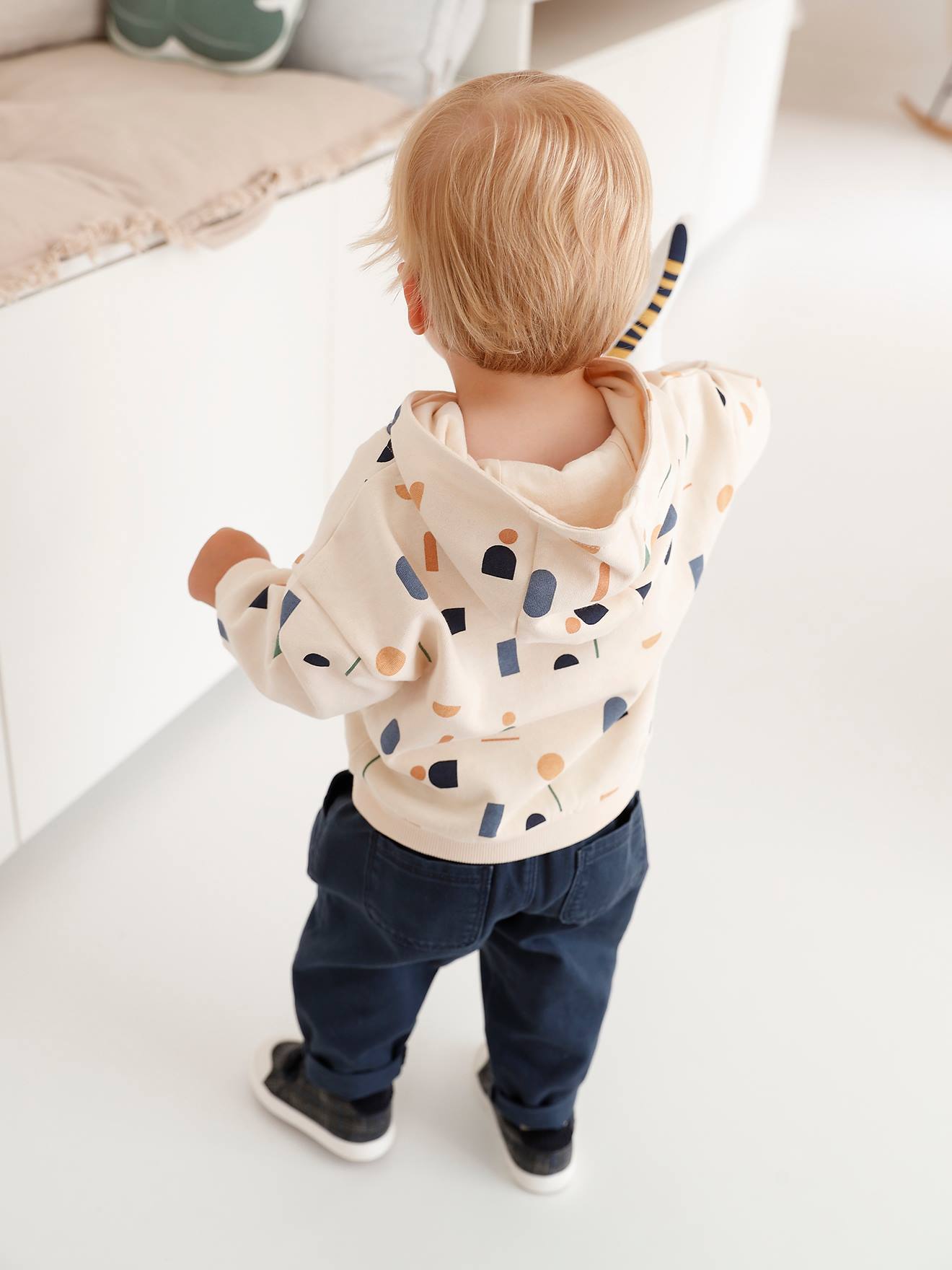 Vertbaudet Baby-Set: Sweatshirt & Hose - nachtblau