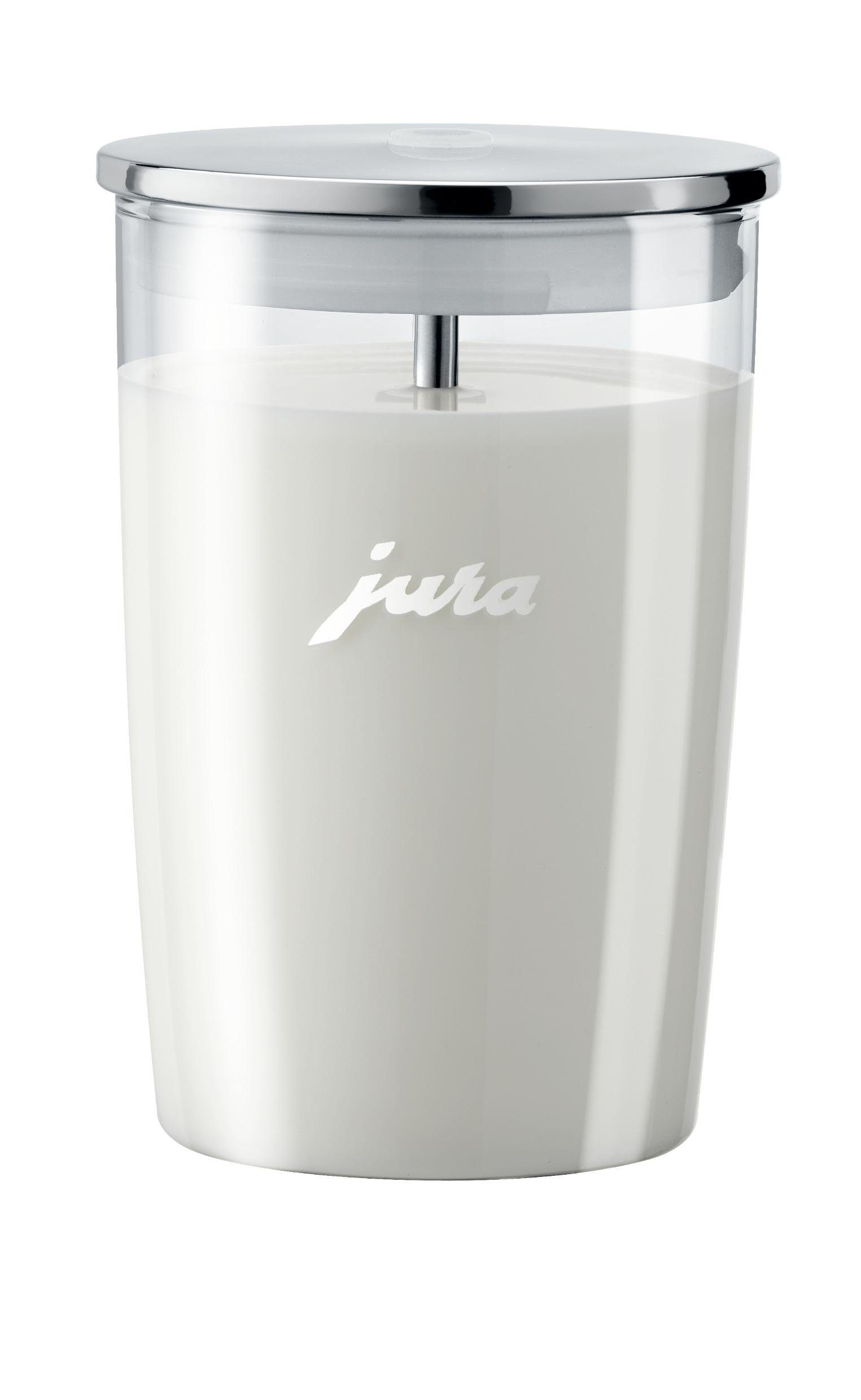 JURA Milchbehälter aus Glas, Zubehör für alle JURA-Vollautomaten, durchsichtig