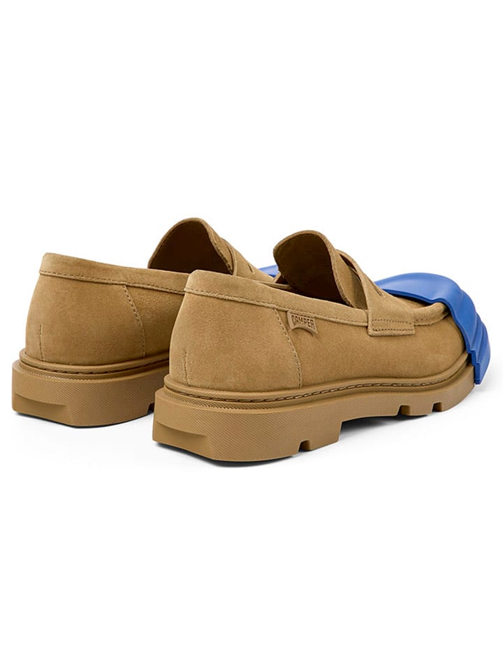 Camper Leder-Mokassins in Hellbraun günstig kaufen