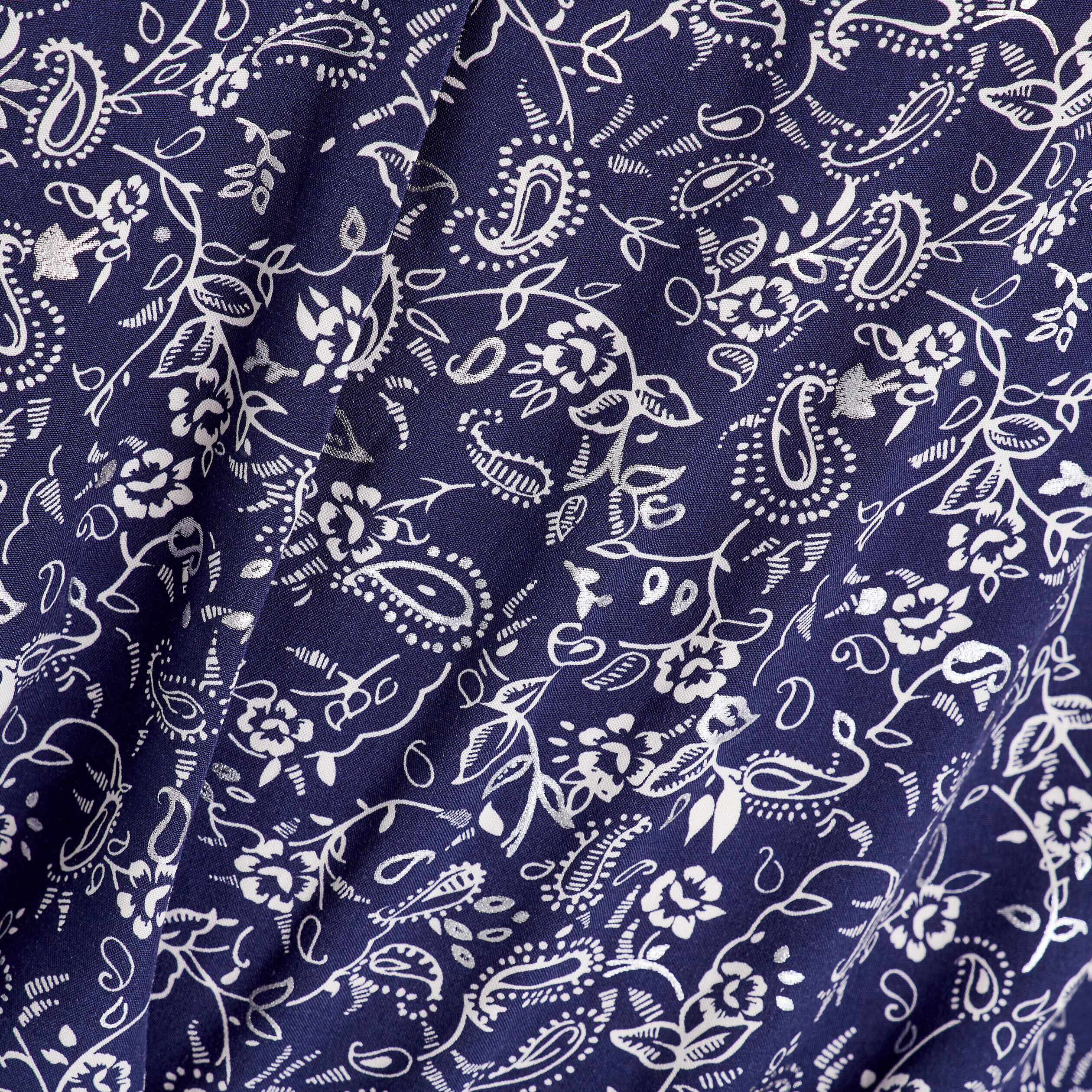 Blouse manches longues bleu marine femme | Cache Cache