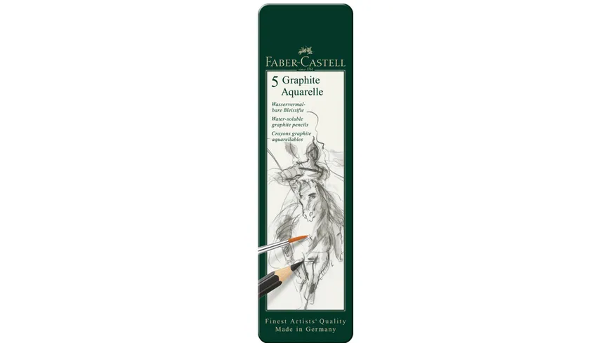 FABER-CASTELL Aqua Bleistift Graphite Aquarelle 5er Etui