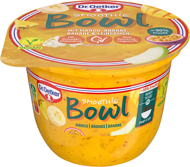 Dr. Oetker Smoothie Bowl Mango-Ananas-Banane