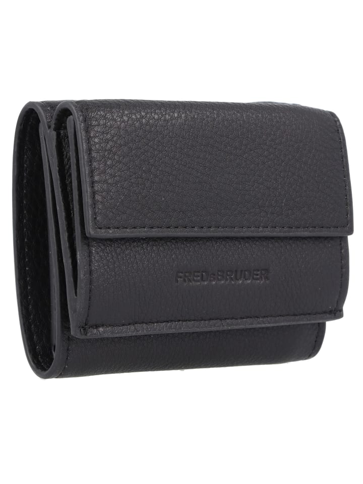 FREDs BRUDER Bobonia Geldbörse Leder 10.5 cm in black günstig kaufen onesize