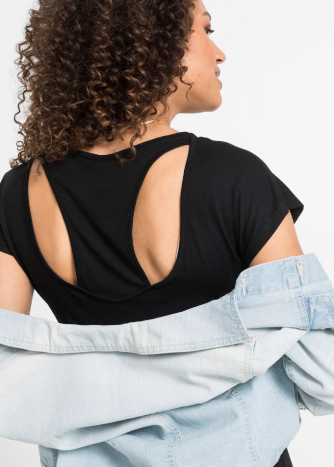 Jerseykleid mit Rückendetail
