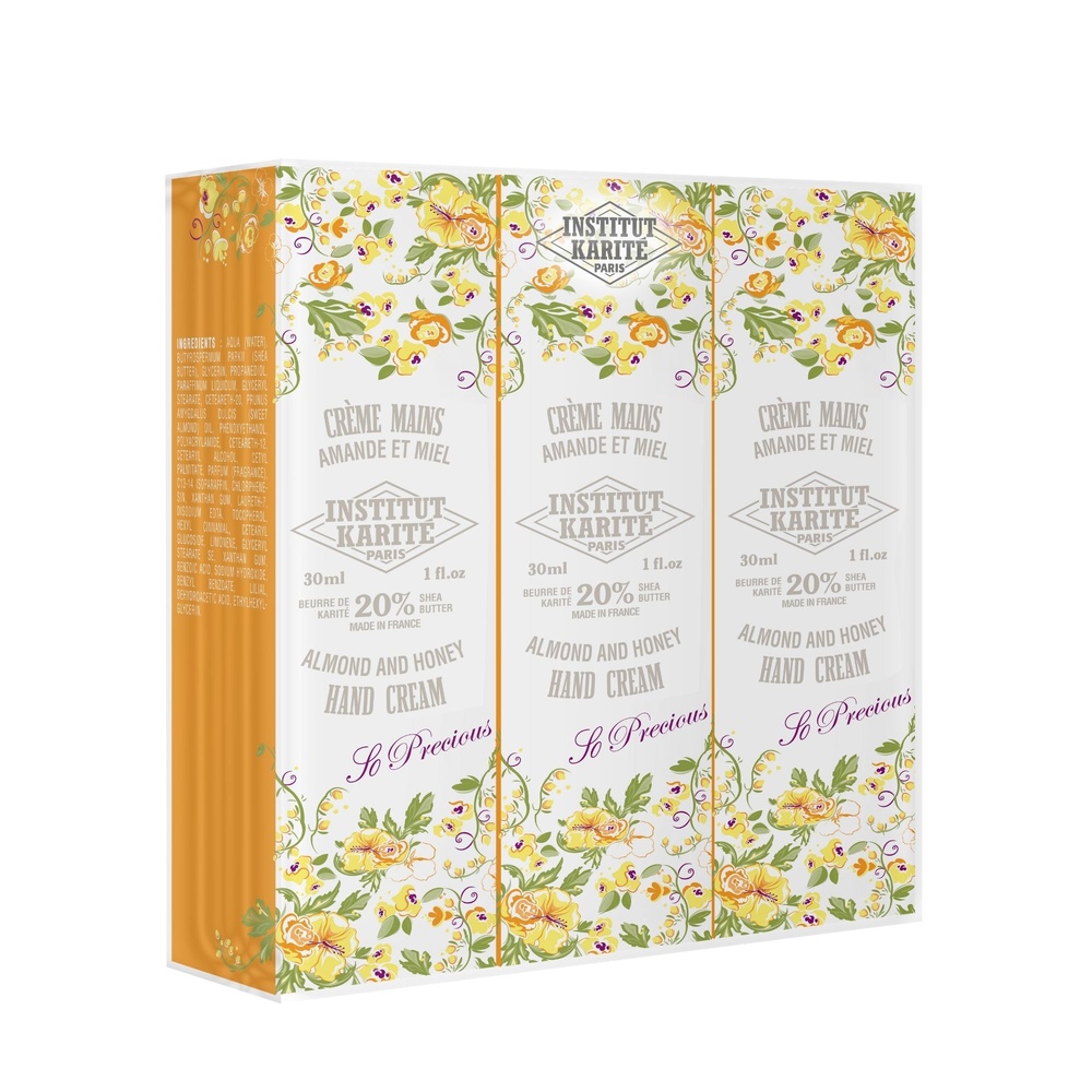 Institut Karité Paris Trio Crèmes Mains Karité Amande & Miel Crème Mains