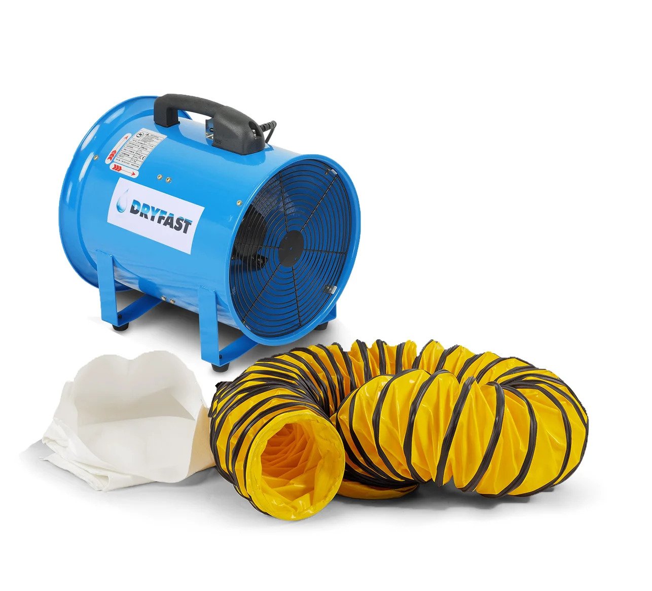 Dryfast DAF2500MLSAU/5 DAF2500M Axiální ventilátor + 1 prachový sáček + 1 hadice pro transport vzduchu 5 m