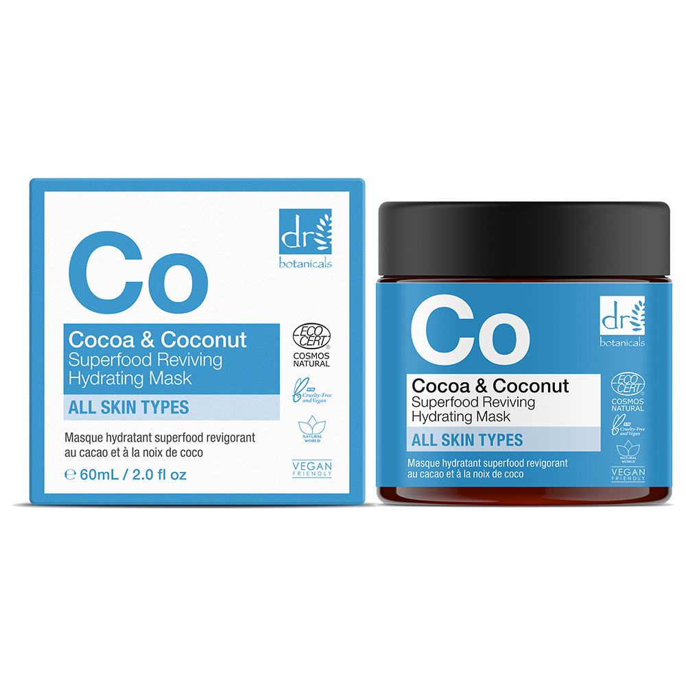 apothecary by dr botanicals Masque Visage Hydratant Superfood Cacao& Noix de Coco Masque Visage