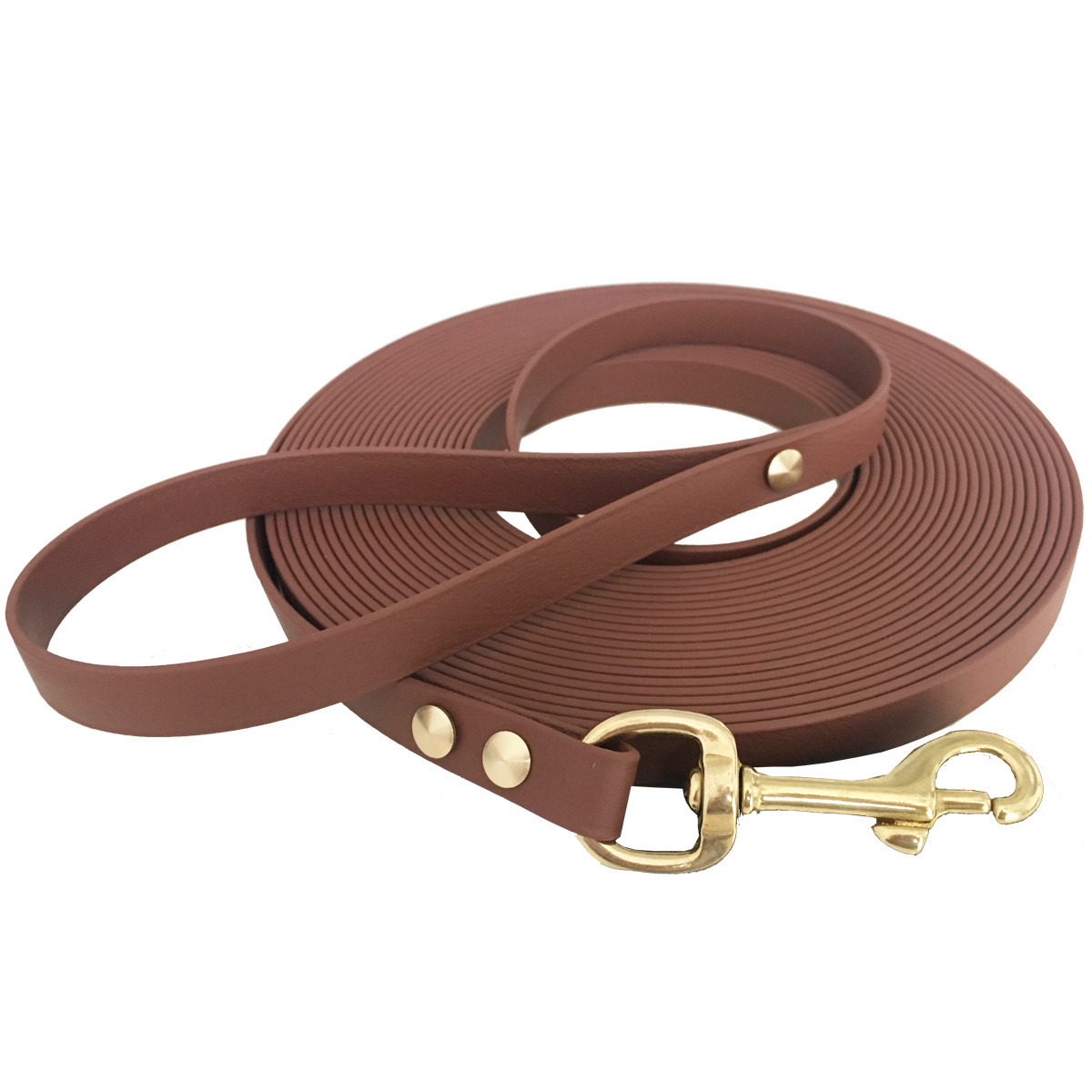 bio-leine Hundeleinen bio-leine 25-35 kg Schleppleine Biothane kastanie braun 12 m
