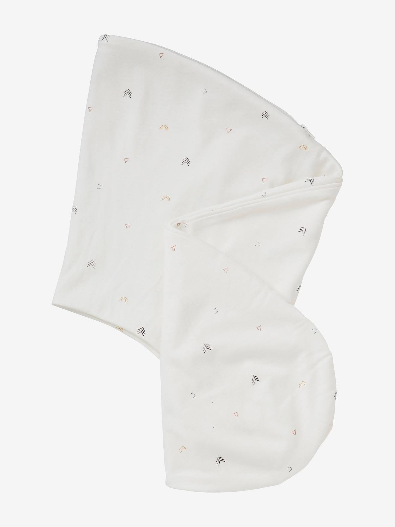 Coussin d'allaitement + housse de protection VERTBAUDET ivoire graphique