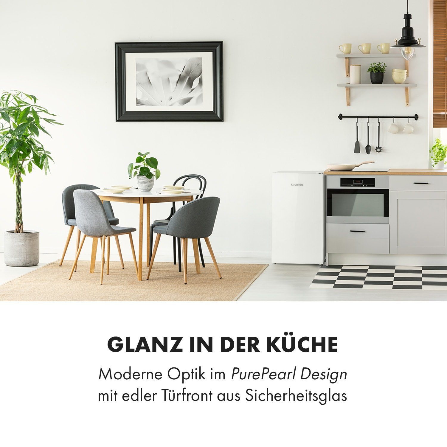 Klarstein Getränkekühlschrank HEA14-Frost Kü. weis 10033174, 84 cm hoch, 45 cm breit