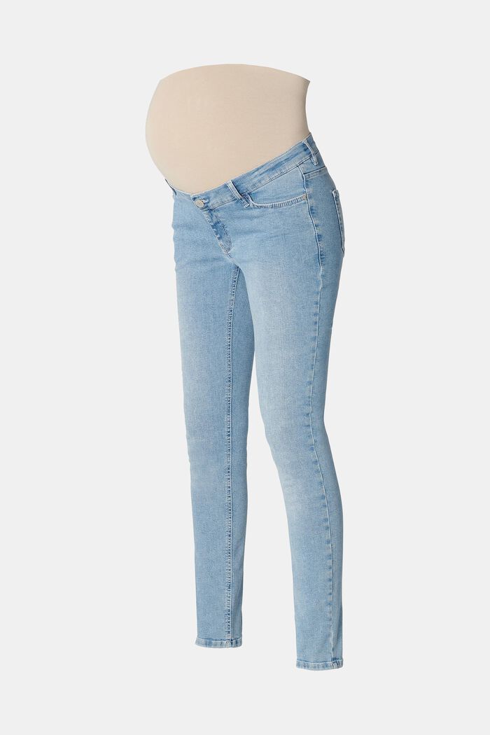 Schmal geschnittene Jeans mit Überbauchbund