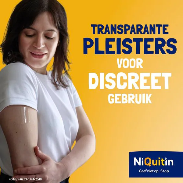 NiQuitin Clear Plaster Trinn 2 - 14 mg - Nikotinplastermedisin - 14 stk.