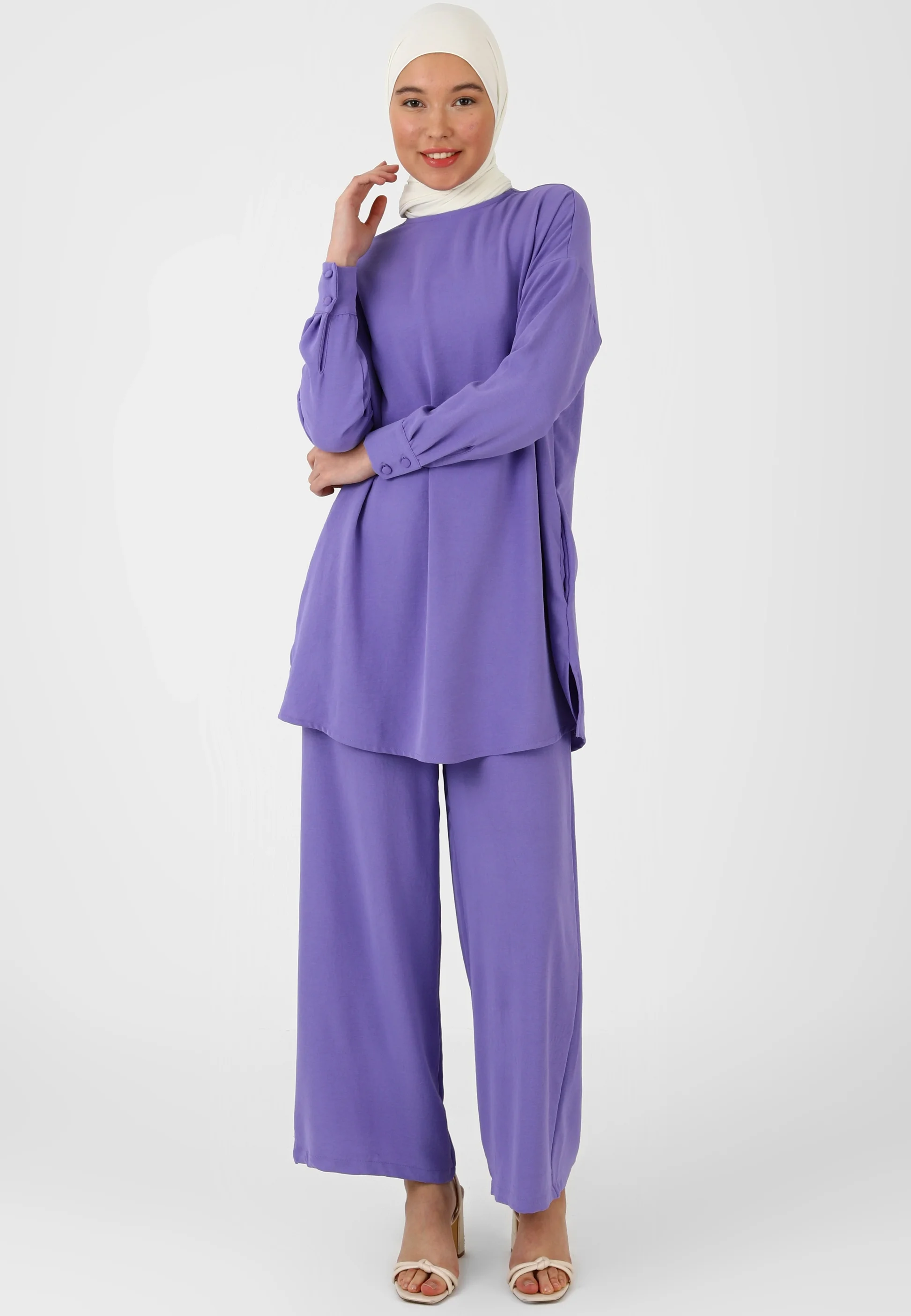 Modanisa TRAJE - REFKA CONJUNTO CASUAL - Pantalones
