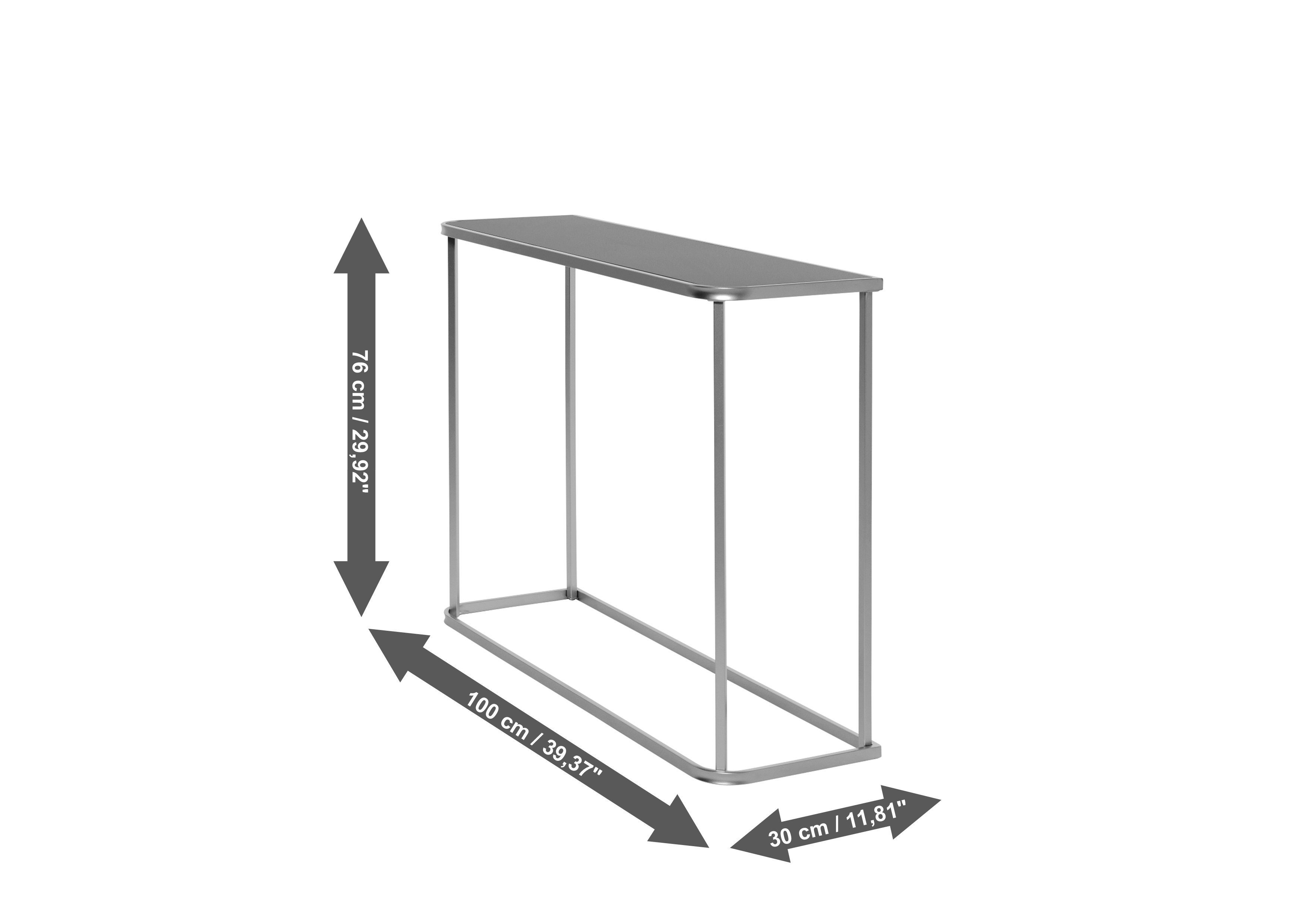Jahnke Konsolentisch CIRCO CONSOLE (1-St), gebogene Rahmenteile, Konsole, Beistelltisch