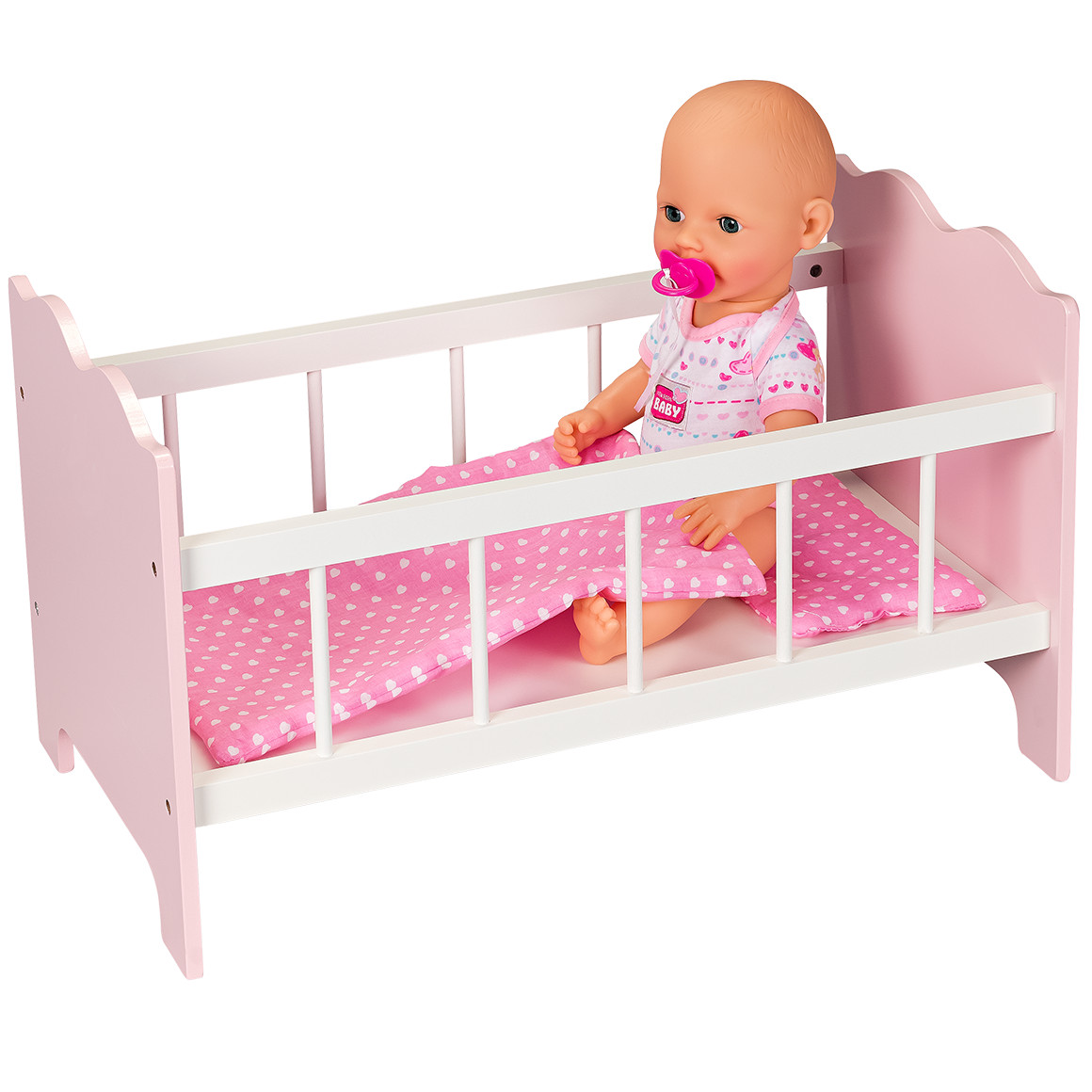 Pinolino Puppenbett Jasmin, 4-teilig