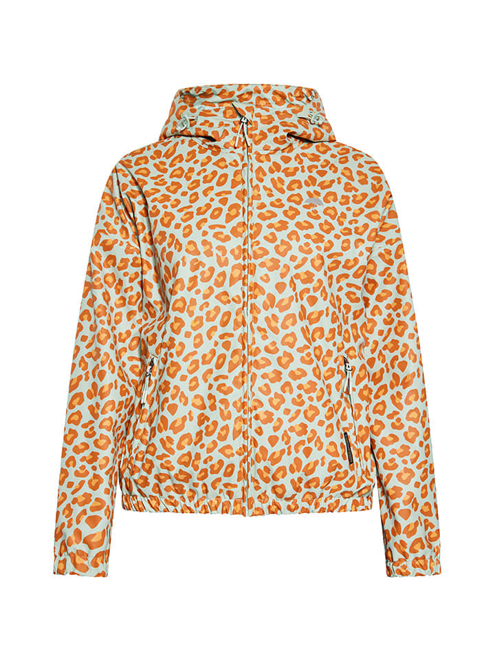 Schmuddelwedda Regenjacke in Türkis/ Orange günstig kaufen
