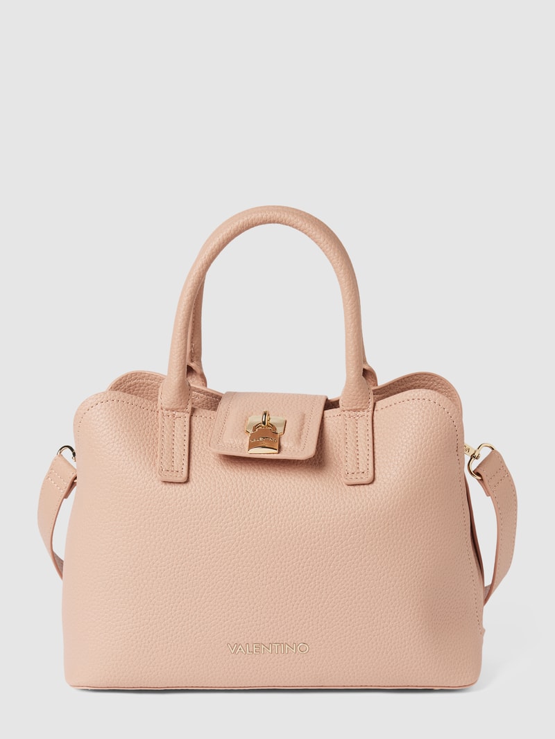 Tote Bag mit Label-Print in rosa