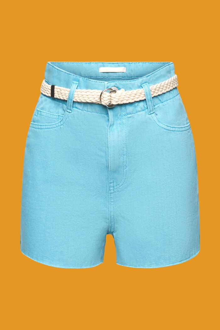 Jeansshorts in abgeschnittener Optik