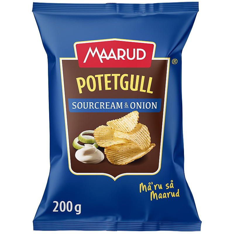 Maarud Potetgull 200 g Sourcream & onion Maarud