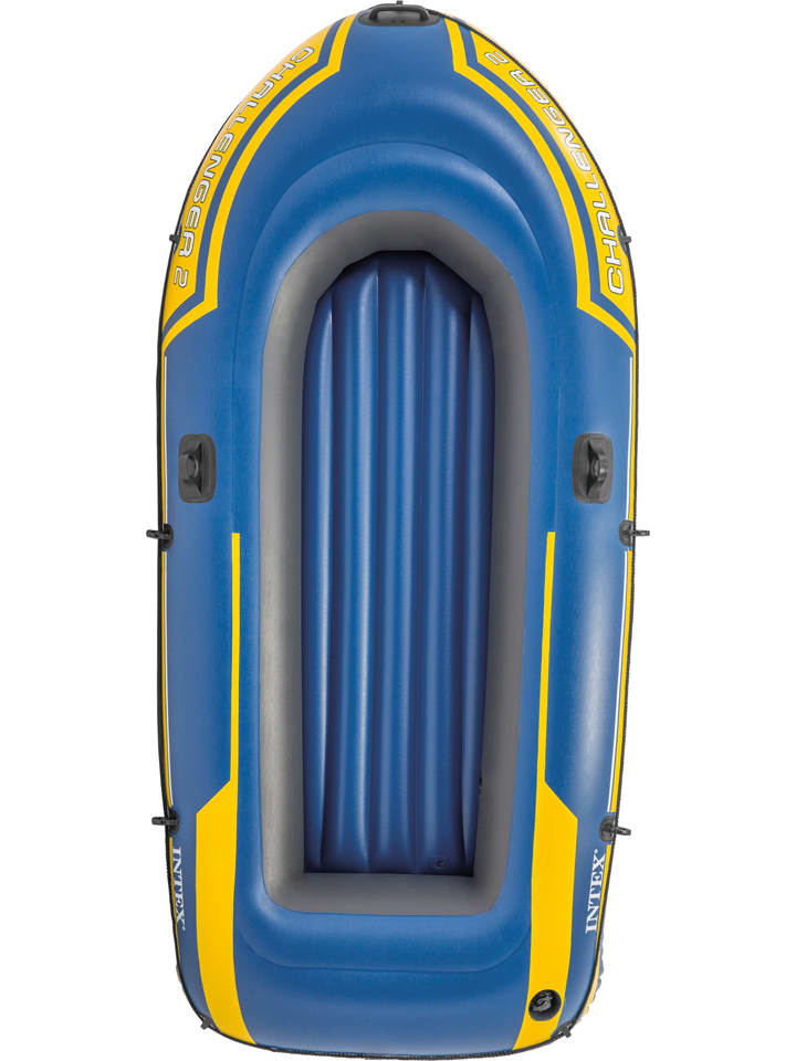 Intex Schlauchboot in Dunkelblau/ Gelb mit Zubehör - (L)236 x (B)114 cm günstig kaufen onesize
