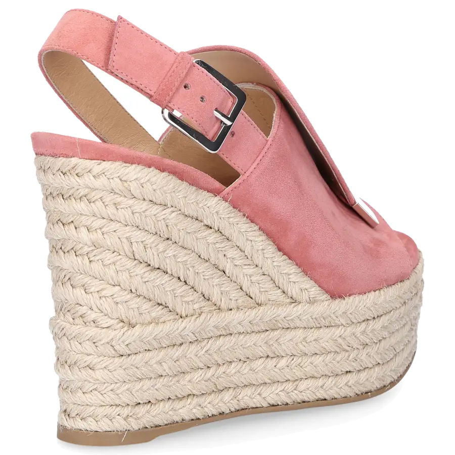 Sergio Rossi - Espadrilles SR1 ESPADRILLAS Wildleder Logo altrosa - pink