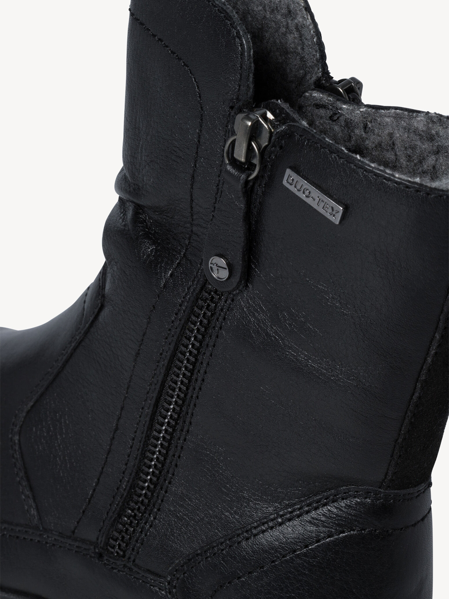 Bottine en cuir - noir