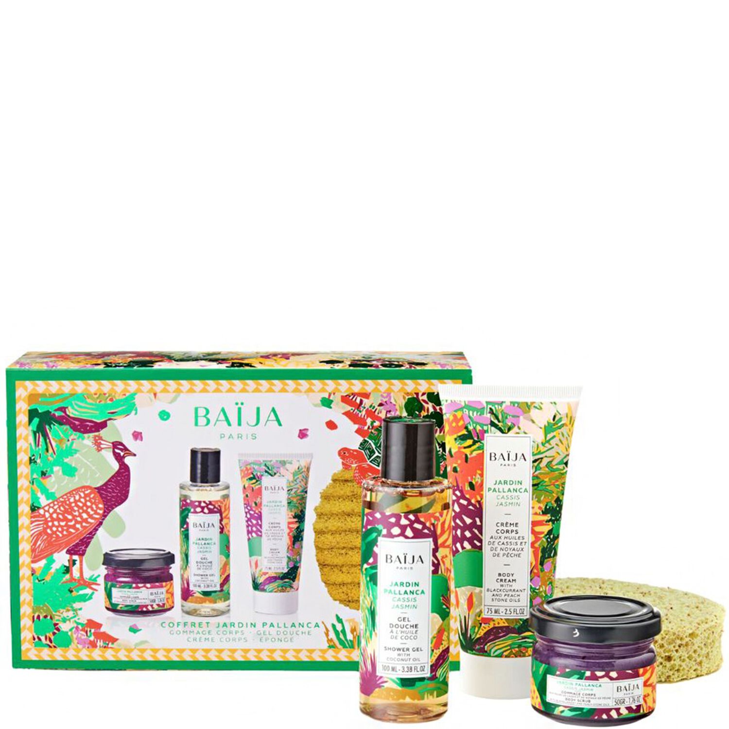 baïja Jardin Pallanca Coffret 3 soins corps + éponge