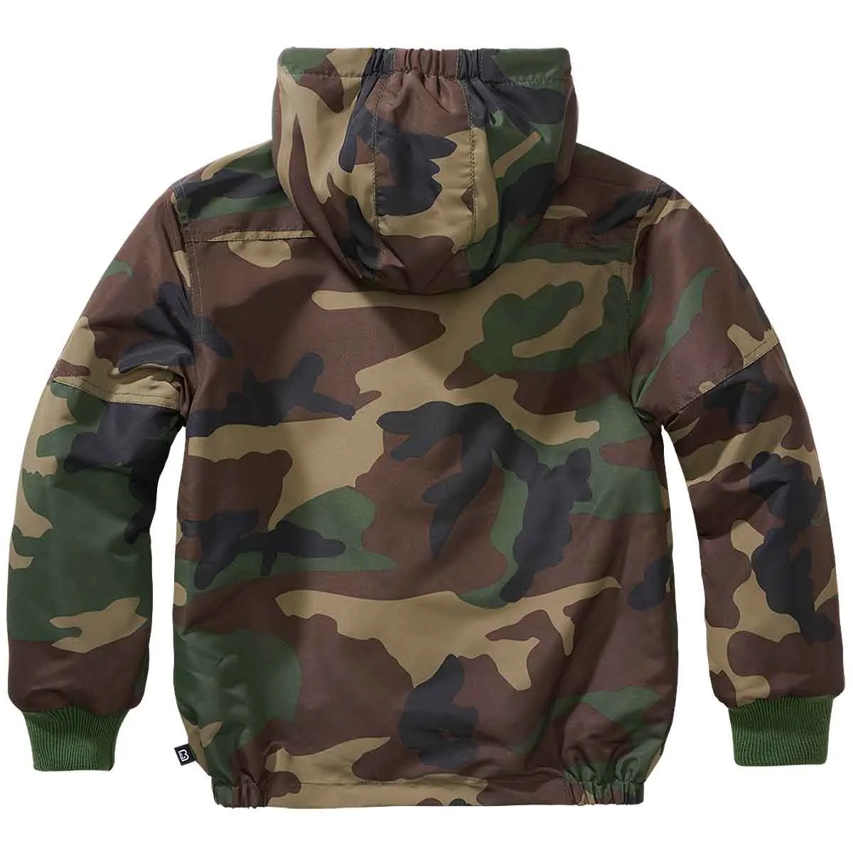 Kinder Windbreaker Frontzip woodland