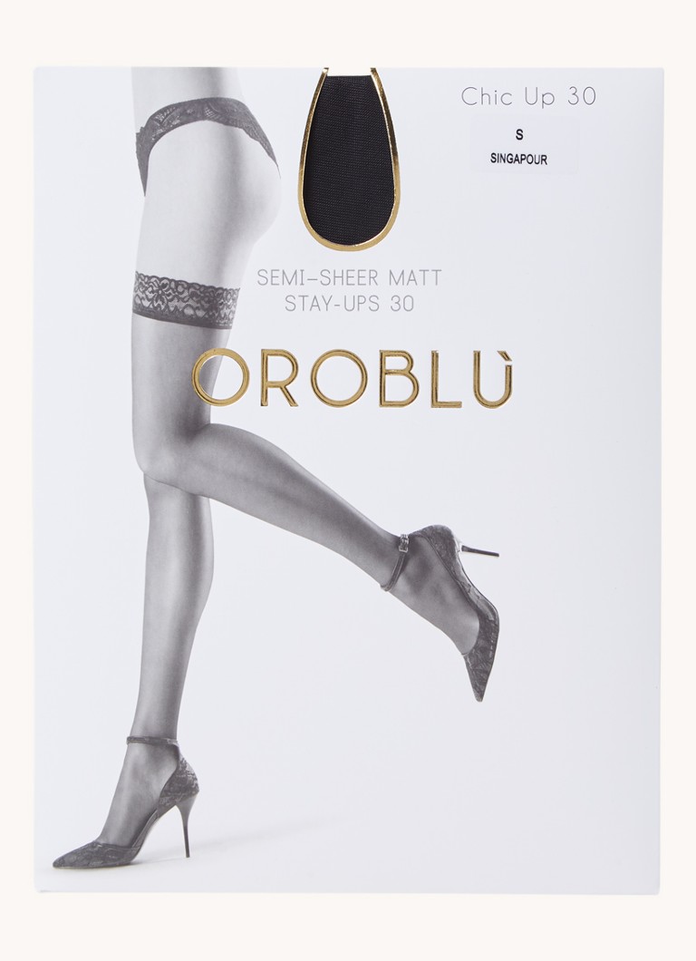 Bas autofixants Oroblu Chic en 30 deniers