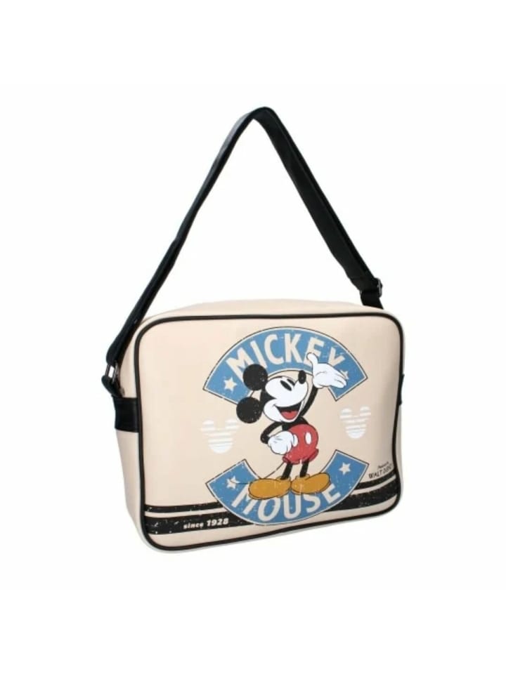 Disney Disney Mickey Maus Umhänge Hand Tasche Shopping Shopper Bag in beige günstig kaufen onesize
