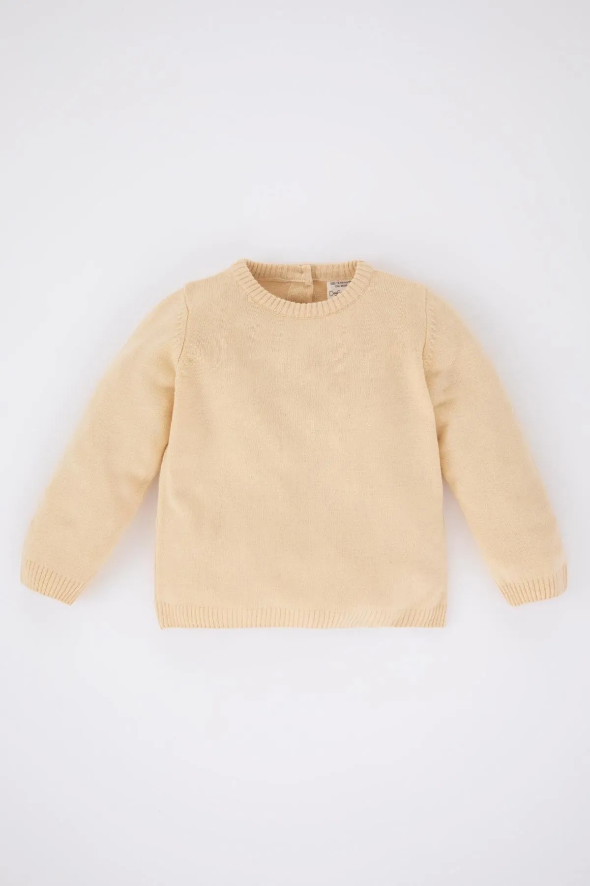 DeFacto  Baby-Mädchen-Pullover mit normaler Passform und Rundhalsausschnitt