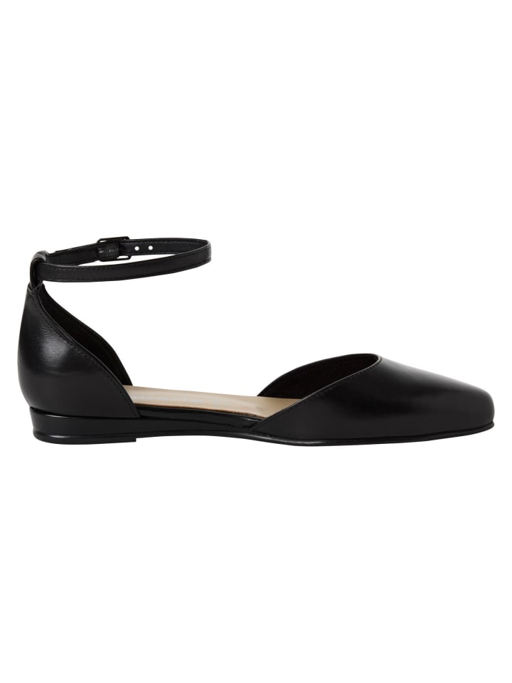 Tamaris Ballerina in BLACK LEATHER günstig kaufen