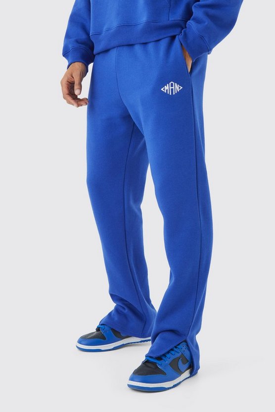 Man Jogginghose mit geteiltem Saum