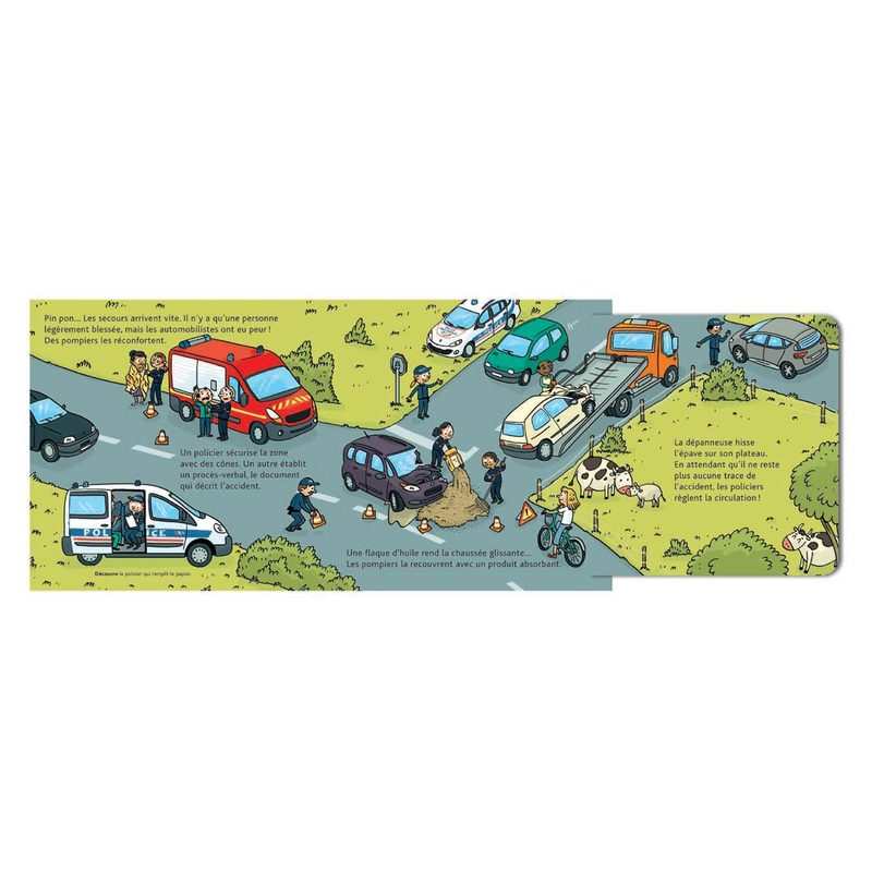 Livre Mes docs animés les policiers - Milan Jeunesse