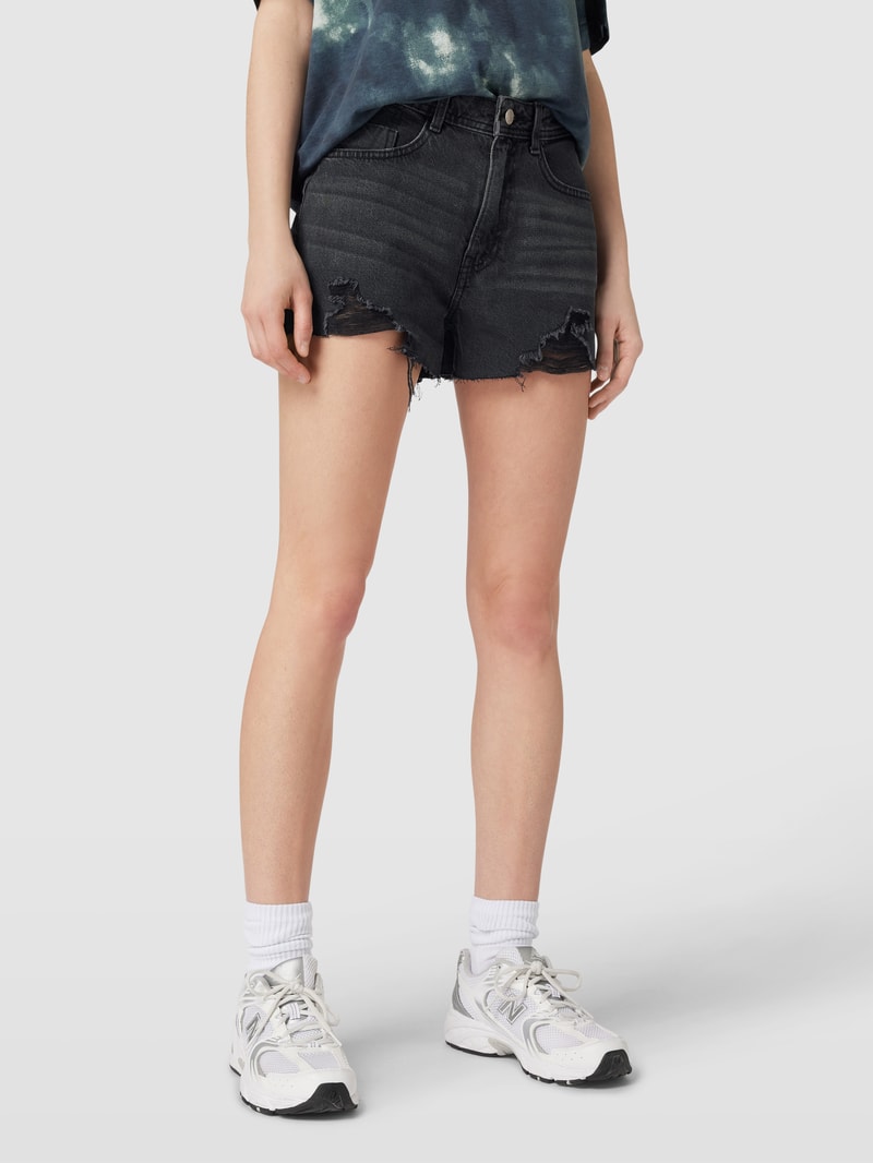 Jeansshorts im 5-Pocket-Design Modell 'DREW' in schwarz