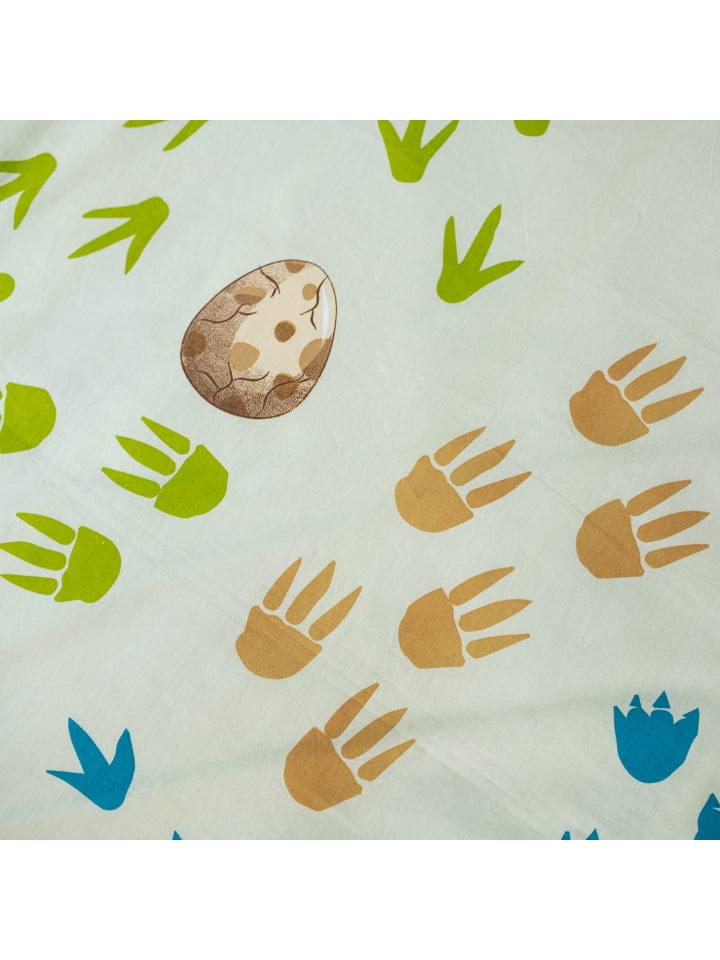 JERRY FABRICS 2-tlg.Set: Babybettwäsche Dinosaurier Freunde 100 x 135 cm in Bunt günstig kaufen 100
