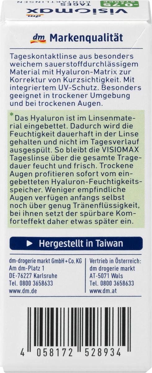 Tageslinsen -0,75, 8 St