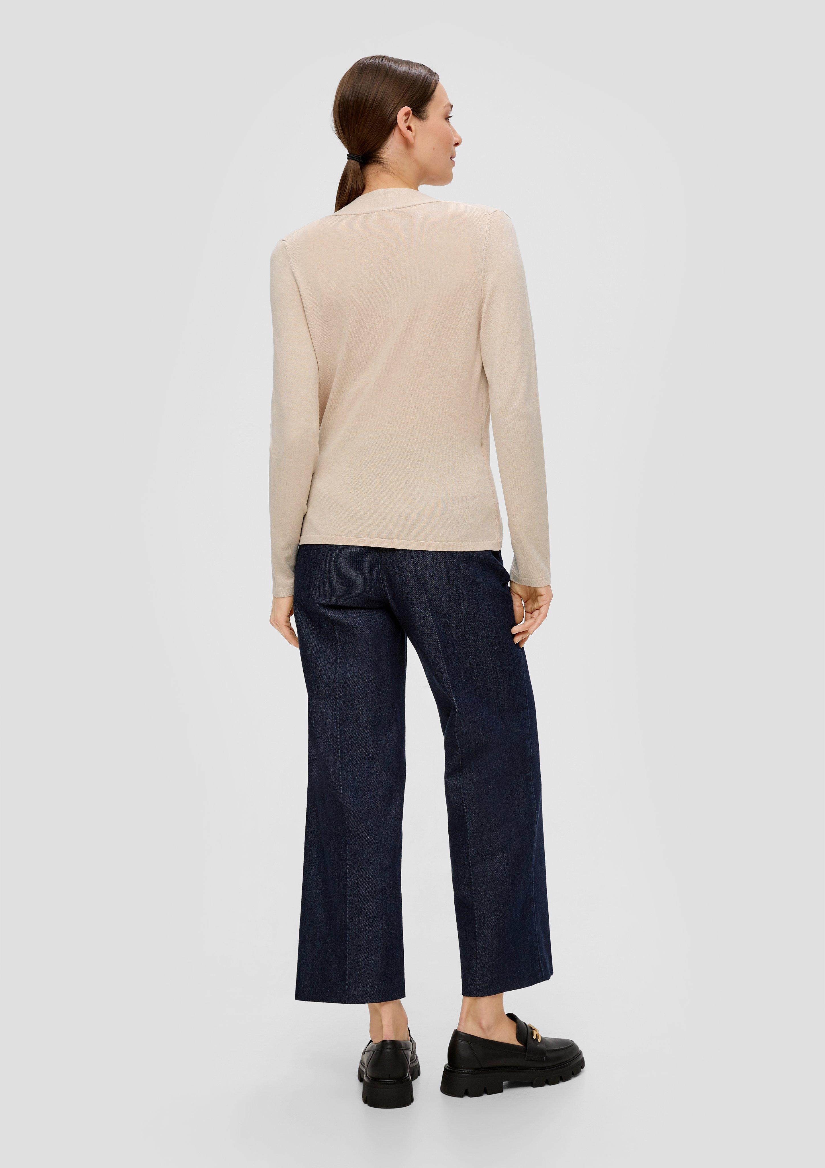 Strickpullover in Wickel-Optik  2141448-81W0