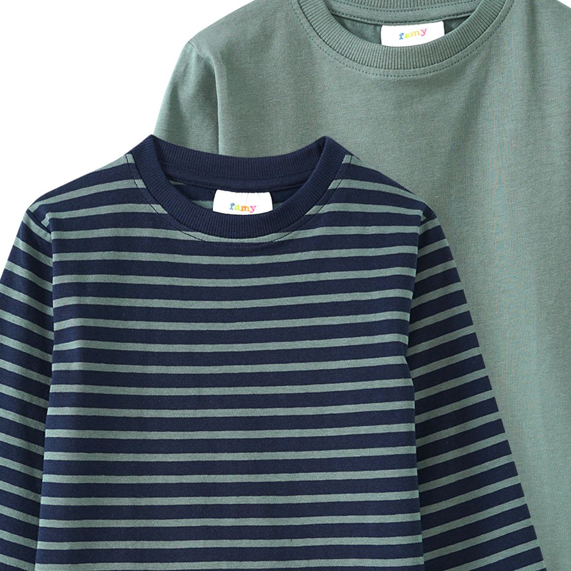 2 Jungen Langarmshirts im Set