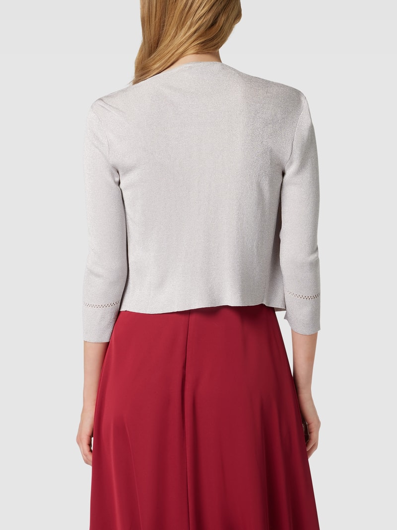 Cocktailjacke mit Effektgarn in rosé