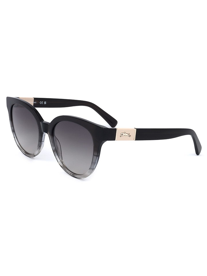 Longchamp Damen-Sonnenbrille in Schwarz/ Grau günstig kaufen 53