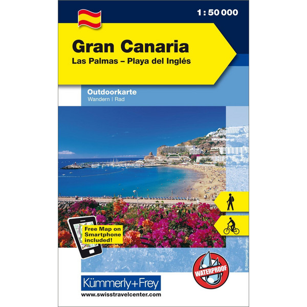 KuF Outdoorkarte Gran Canaria 1 : 50 000 - Wanderkarte