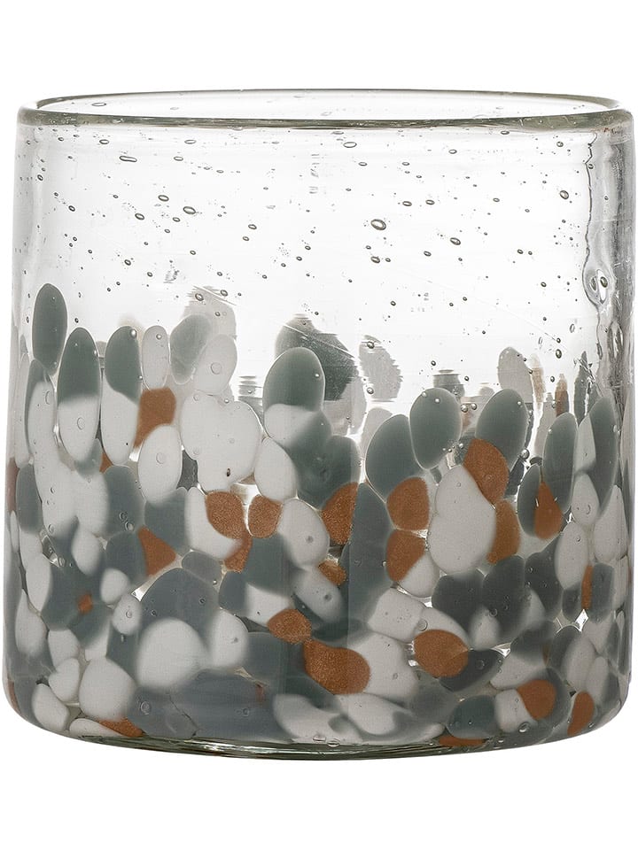 Bloomingville Windlicht ''Lindie'' in Weiß/ Grau/ Hellbraun - (H)12 x Ø 12 cm günstig kaufen onesize