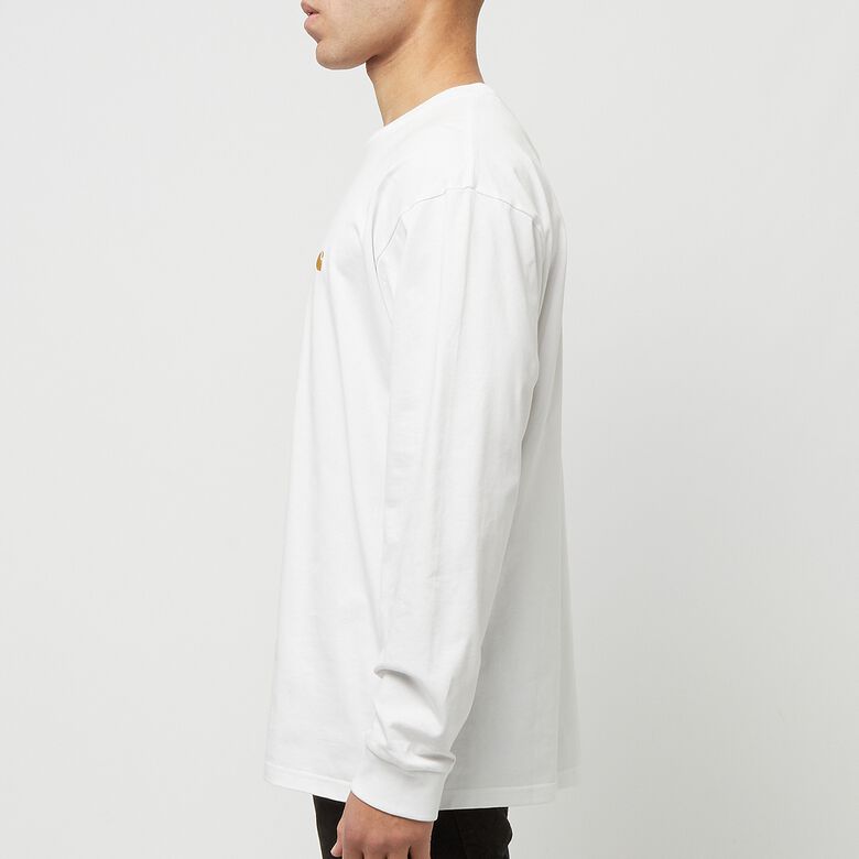Carhartt WIP Longsleeve Chase T-Shirt white/gold
