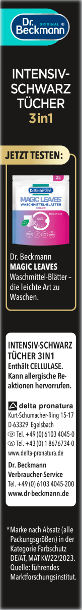 Farbtücher Intensiv-Schwarz  2in1, 6 St