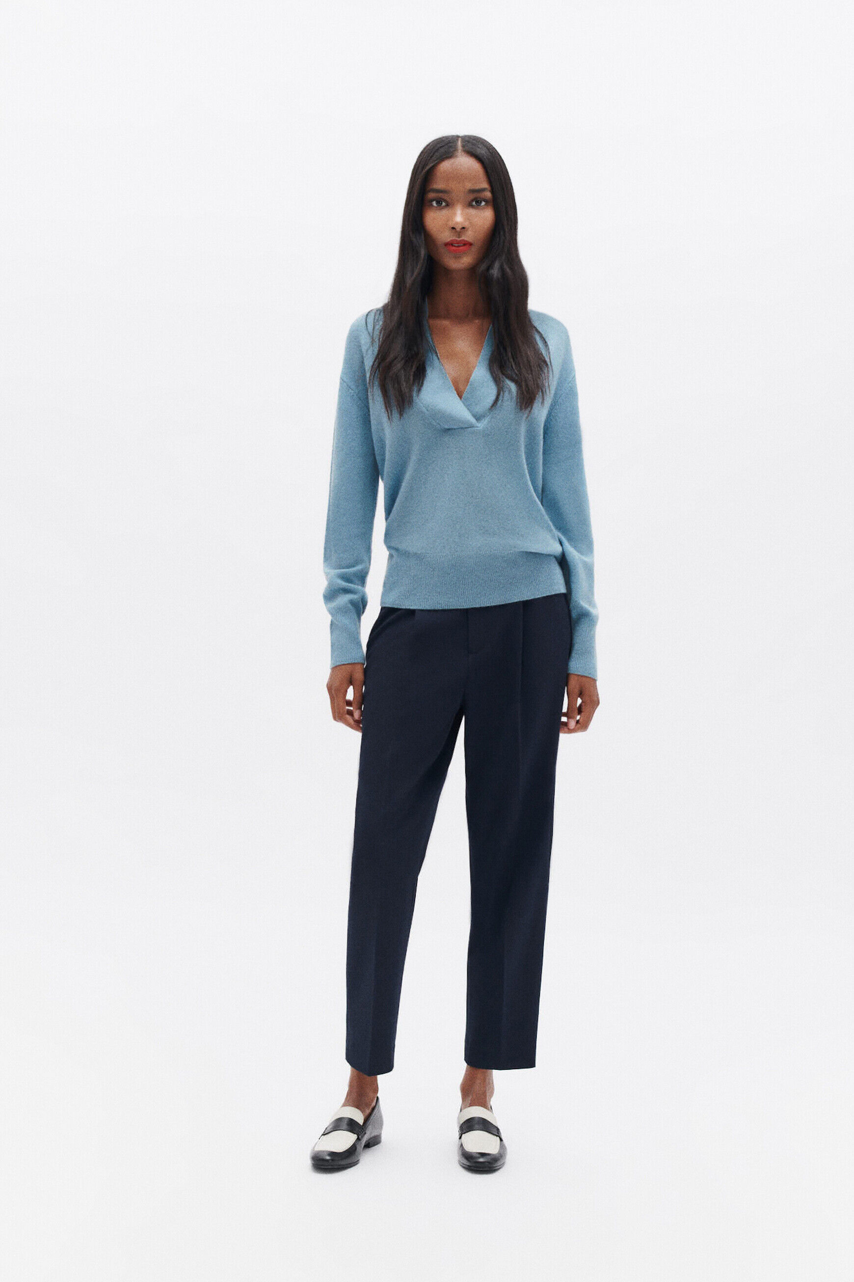 Pull mona bleu ciel femme