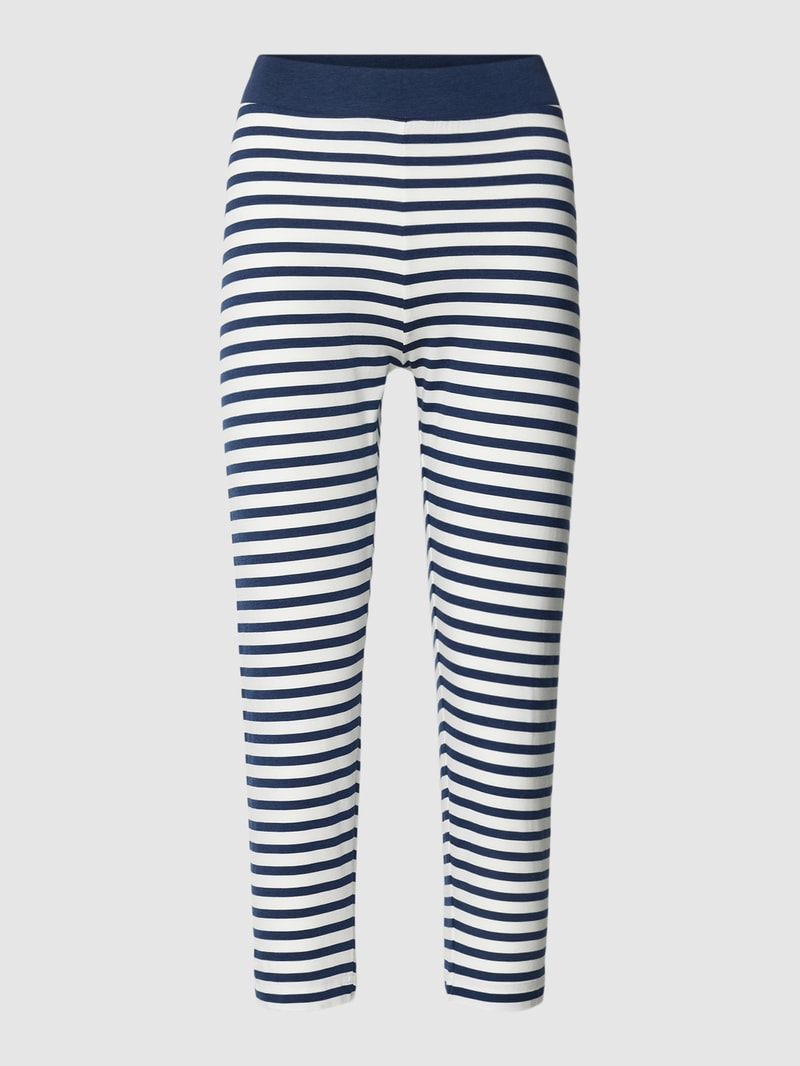 Pyjama-Hose mit Streifenmuster in marineblau