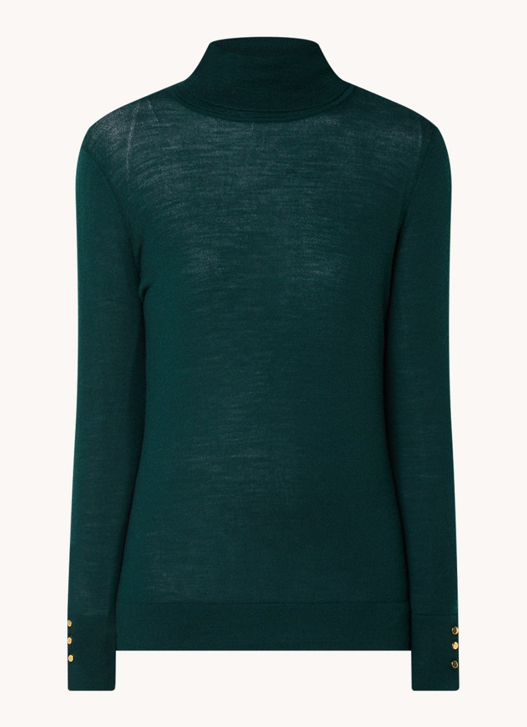 Hobbs Lara fine-knit turtleneck sweater made of merino wool