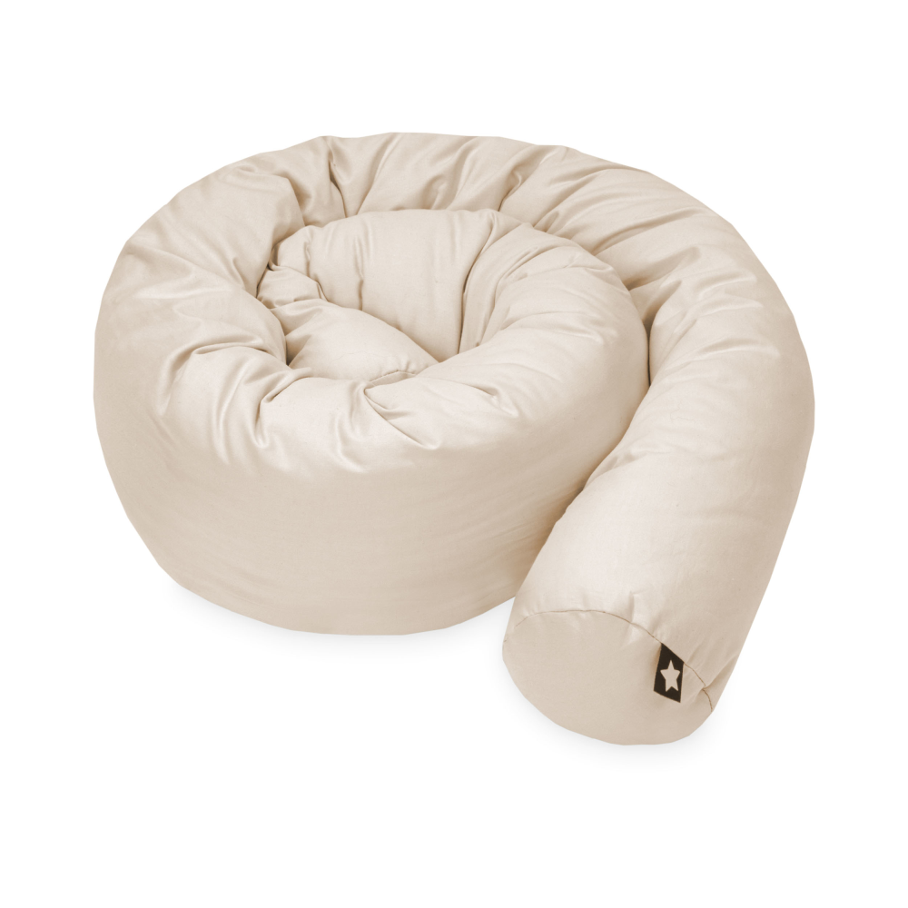 Bettschlange uni taupe